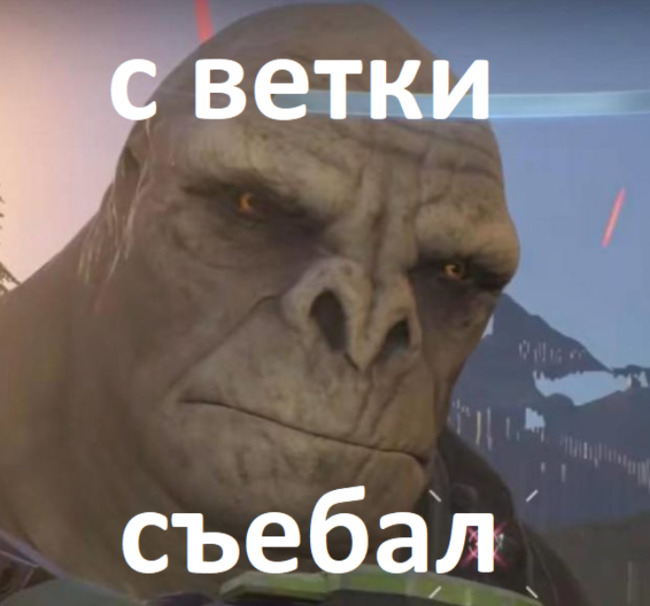 С ветки съебал