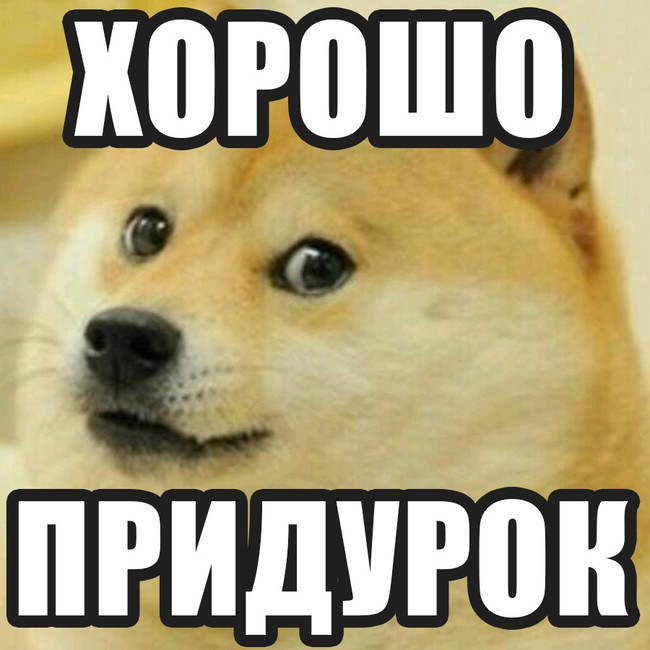 Хорошо придурок